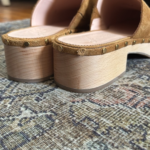 J Crew Dakota Suede Wood Clog (tarnished pecan color) - Picture 10 of 10